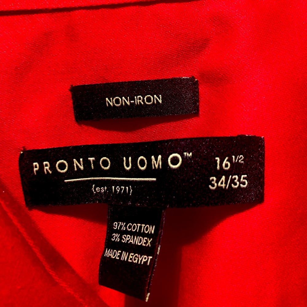 Men’s red pronto uomo